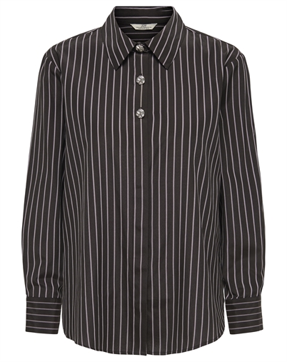 JDY - JDYSoho Loose Striped Skjorte - Chocolate Torte